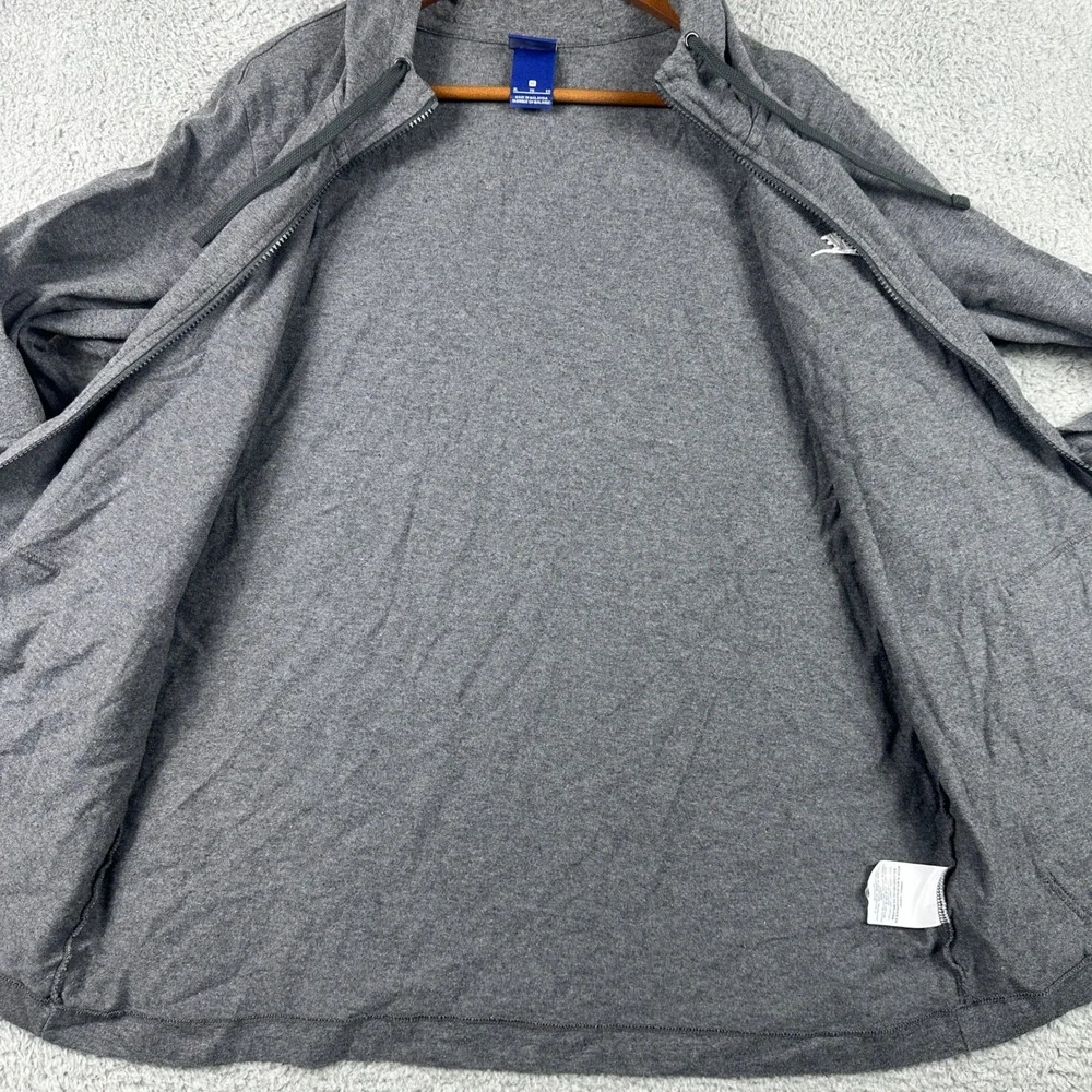 Nike Sportswear Full Zip Hoodie Mens XL‎ Gray Lightweight Jersey Sweatshirt